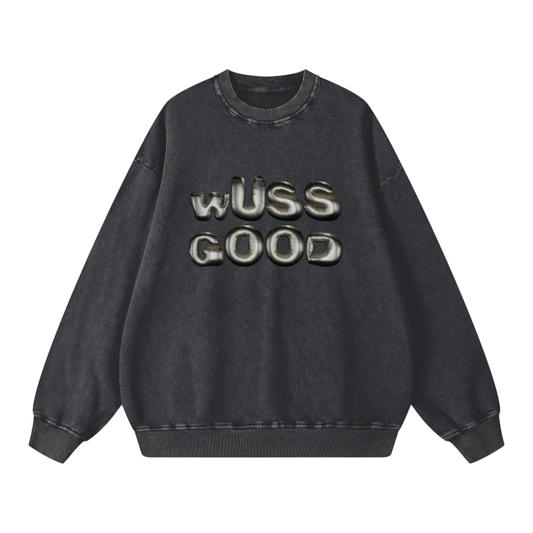 Acid Wash Oversize Sweatshirt - 360 GSM
